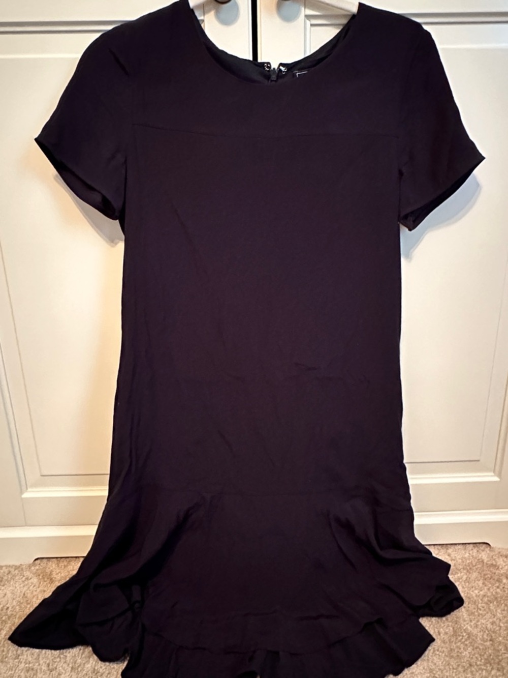 Simple Short-Sleeve navy Dress